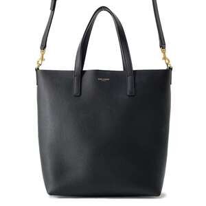 Saint Laurent Paris Tote Bag Toy Shopping Leather Black
